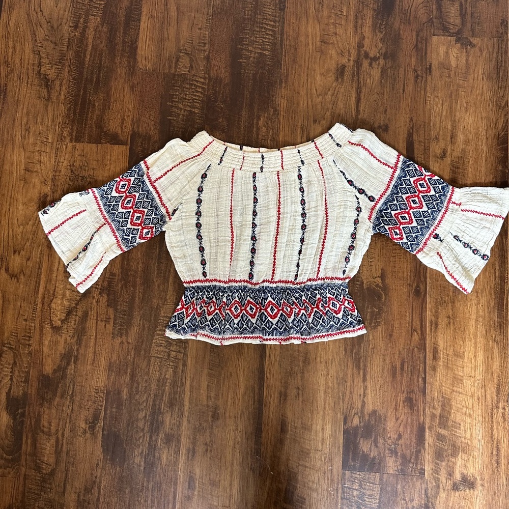 BOHO Raga off the shoulder top - Picture 3 of 3